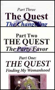 The Quest Parts 1,2,3 by Genevieve Just mags inc, novelettes, crossdressing stories, transgender, transsexual, transvestite stories, female domination, Genevieve Just
